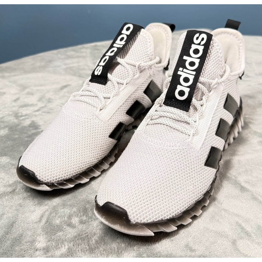 Adidas Kaptir 3.0 Mens 6 White Black Running Shoes Sneakers